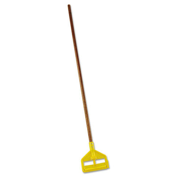 Rubbermaid® Commercial Invader Wood Side-gate Wet-mop Handle, 54", Natural-yellow freeshipping - TVN Wholesale